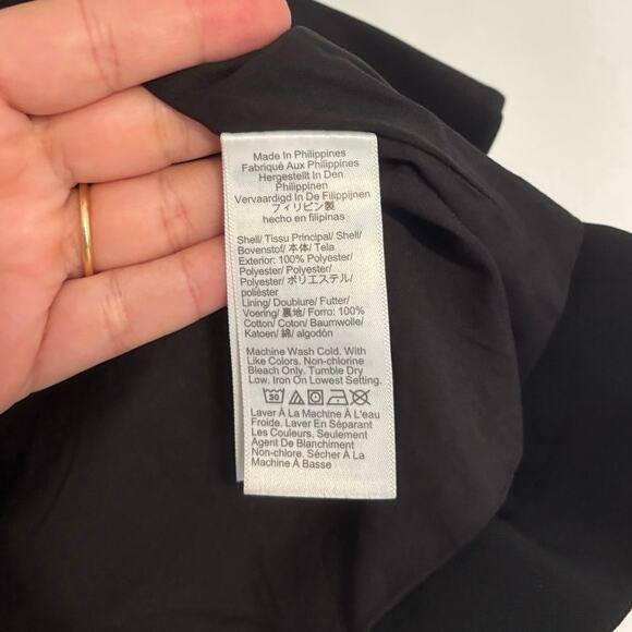 NWOT Madewell Cutaway Long Vest In Jet Black Size 2 - Picture 7 of 7
